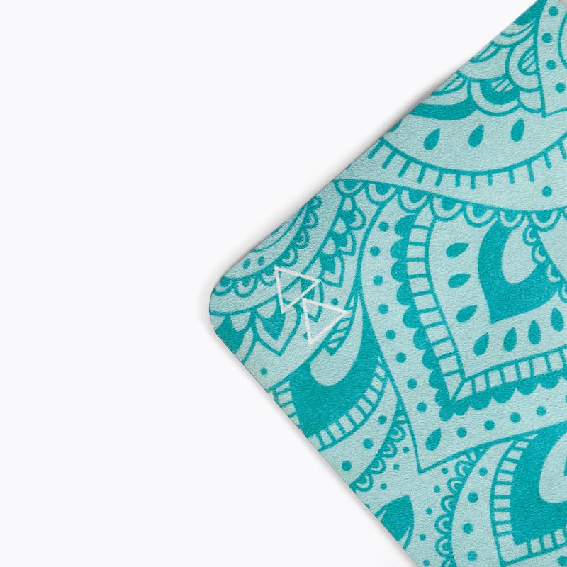 Килимок для йоги  Yoga Design Lab Combo Yoga 3,5 мм синій Mandala Turquoise 4