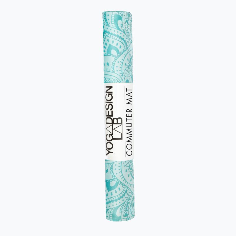 Килимок для йоги (для подорожей)  Yoga Design Lab Combo Yoga 1,5 мм синій Mandala Turquoise 7