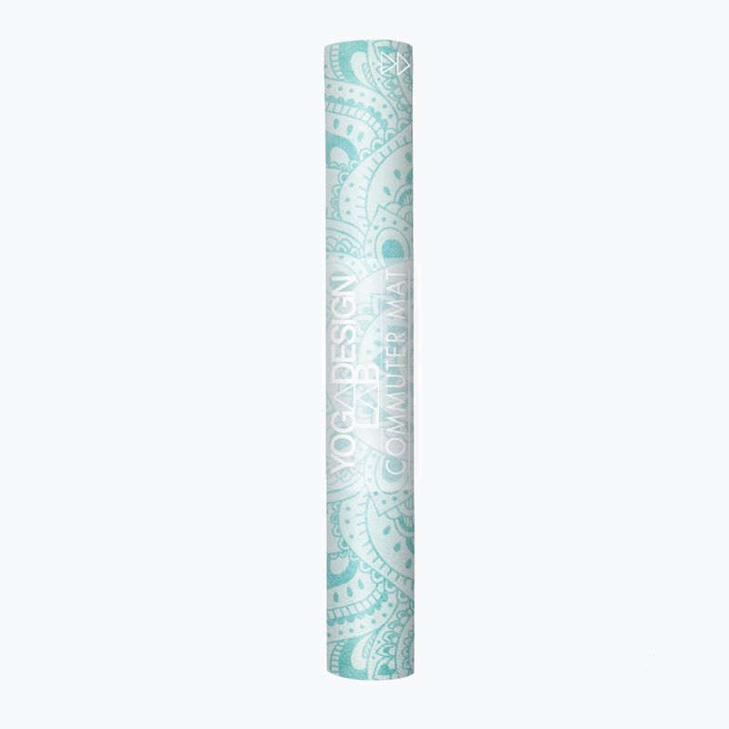 Килимок для йоги (для подорожей)  Yoga Design Lab Combo Yoga 1,5 мм синій Mandala Turquoise 8