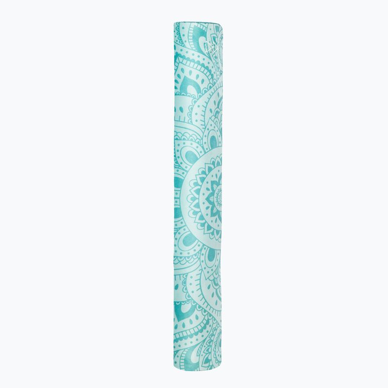 Килимок для йоги (для подорожей)  Yoga Design Lab Combo Yoga 1,5 мм синій Mandala Turquoise 9