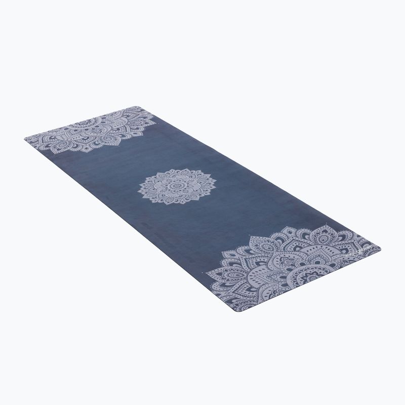 Килимок для йоги (для подорожей)  Yoga Design Lab Combo Yoga 1,5 мм темно-синій Mandala Sapphire