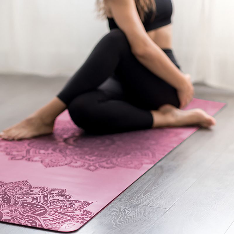 Килимок для йоги  Yoga Design Lab Infinity Yoga 3 мм рожевий Mandala Rose 5