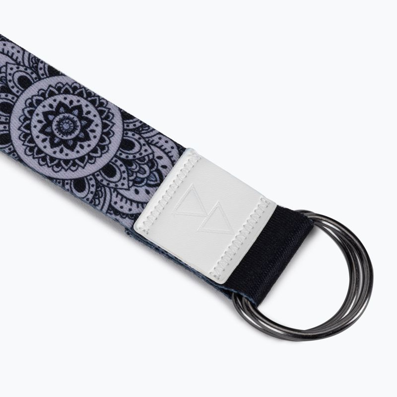 Ремінь для йоги Yoga Design Lab чорний ST-Mandala Black 2