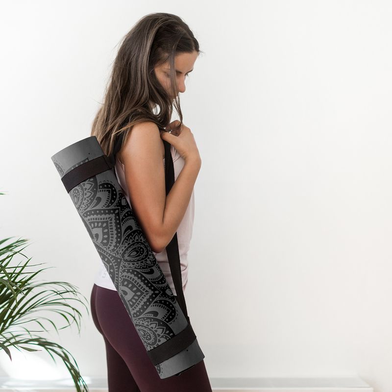 Килимок для йоги  Yoga Design Lab Flow Pure 6 мм зелений Mandala Charcoal 10