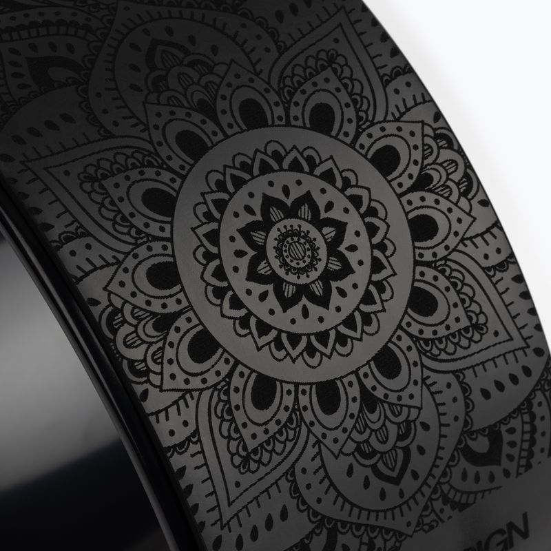 Колесо для йоги Yoga Design Lab Wheel чорне WH-PU-Mandala Night (OB) 2
