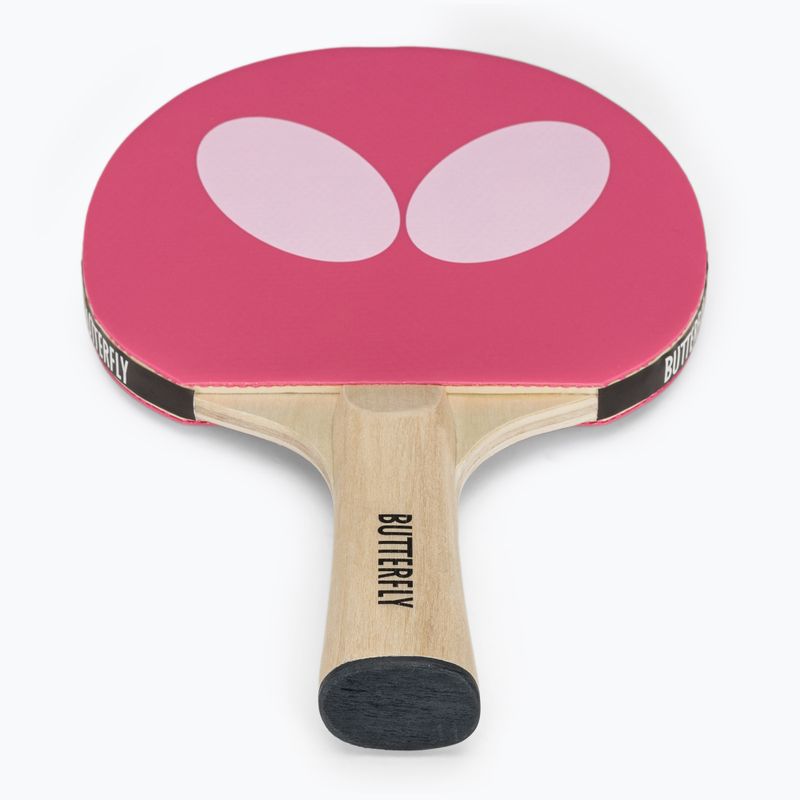 Ракетка для настільного тенісу Butterfly Logo pink 2