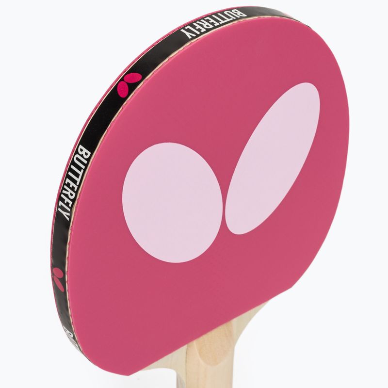 Ракетка для настільного тенісу Butterfly Logo pink 6