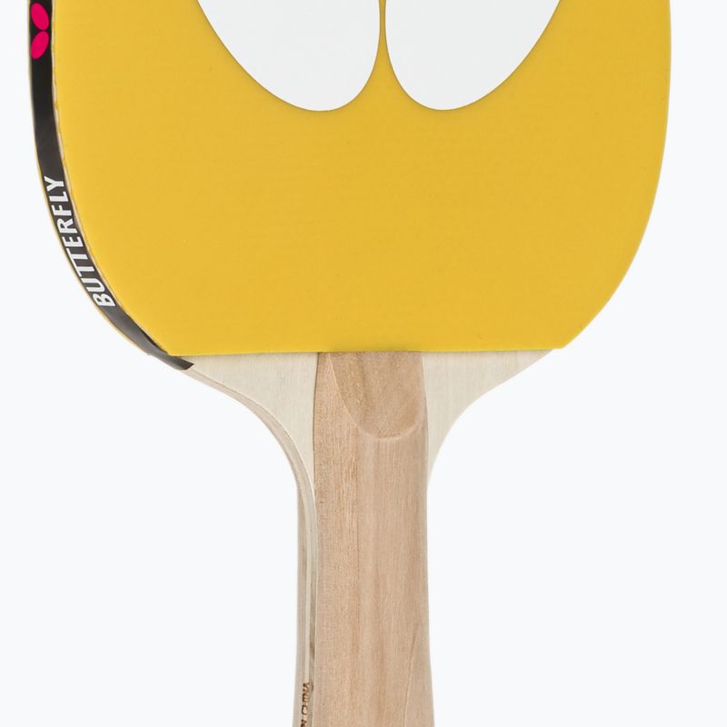 Ракетка для настільного тенісу Butterfly Logo yellow 5