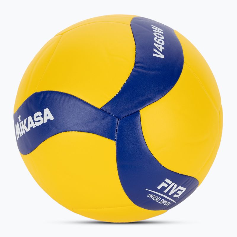 М'яч для волейболу Mikasa V460 yellow/blue розмір 5 2