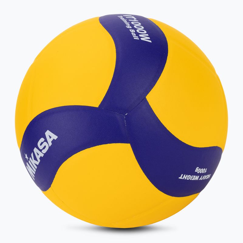 М'яч волейбольний Mikasa VT1000W yellow/blue розмір 5 2