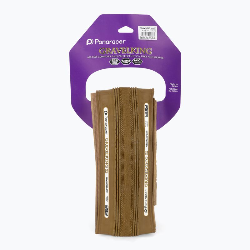 Шина велосипедна Panaracer GravelKing SS складна коричнева 335-56-99_PAN 2