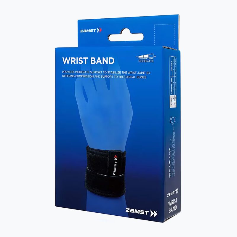 Стабілізатор зап'ястя Zamst Wrist Band чорний 2