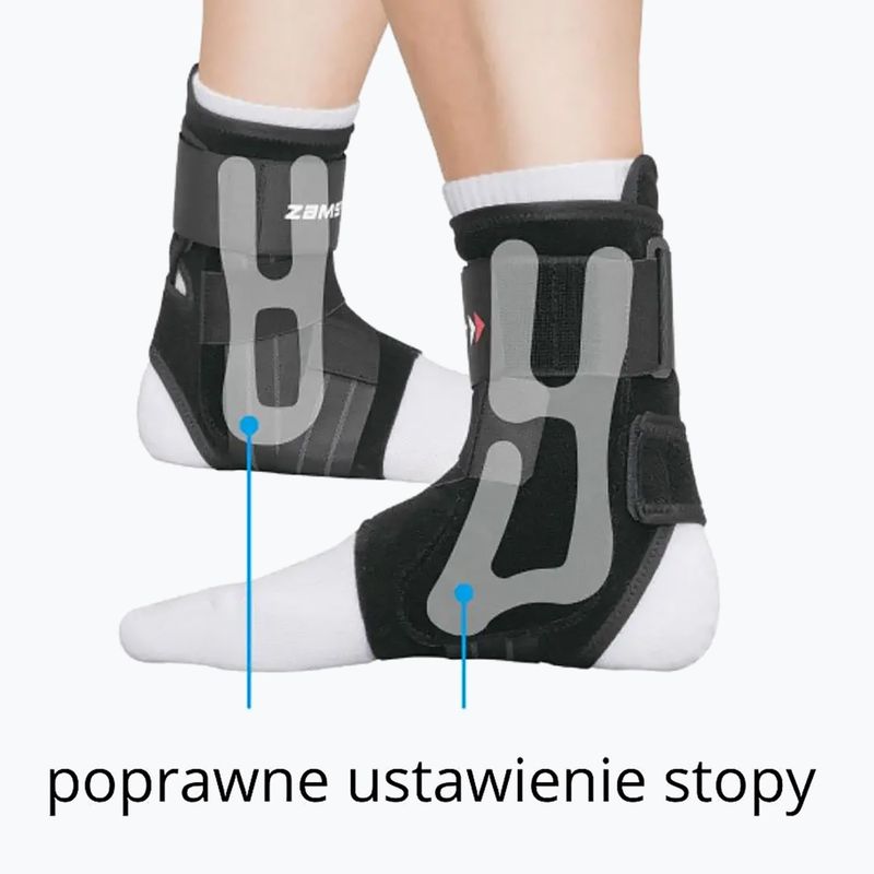 Стабілізатор правої щиколотки Zamst A1 Ankle Right чорний 470804 3