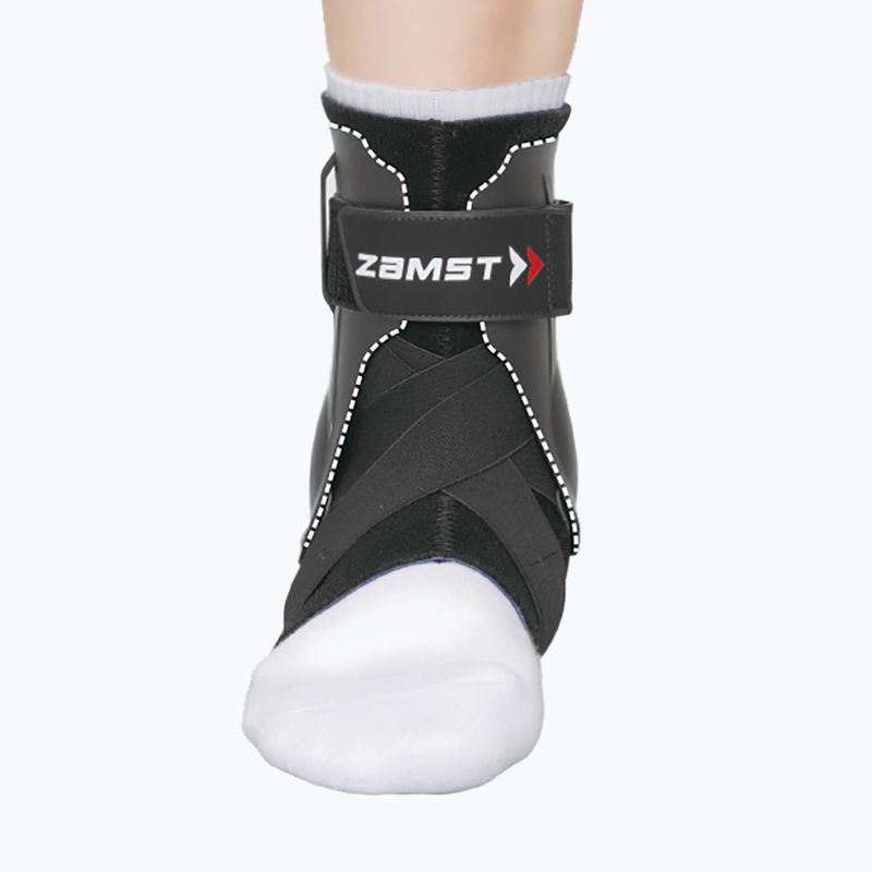 Стабілізатор гомілкостопового суглобу правого Zamst A2-DX Ankle Right чорний 2