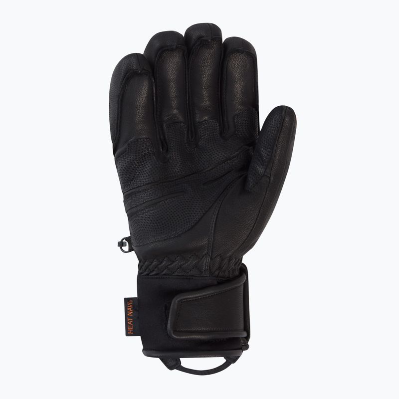 Рукавиці гірськолижні чоловічі Descente 5 Finger Leather black 2