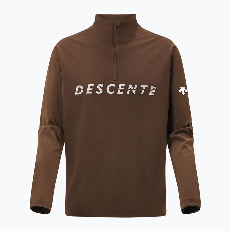 Кофта чоловіча Descente Chest Logo T-Neck bark brown