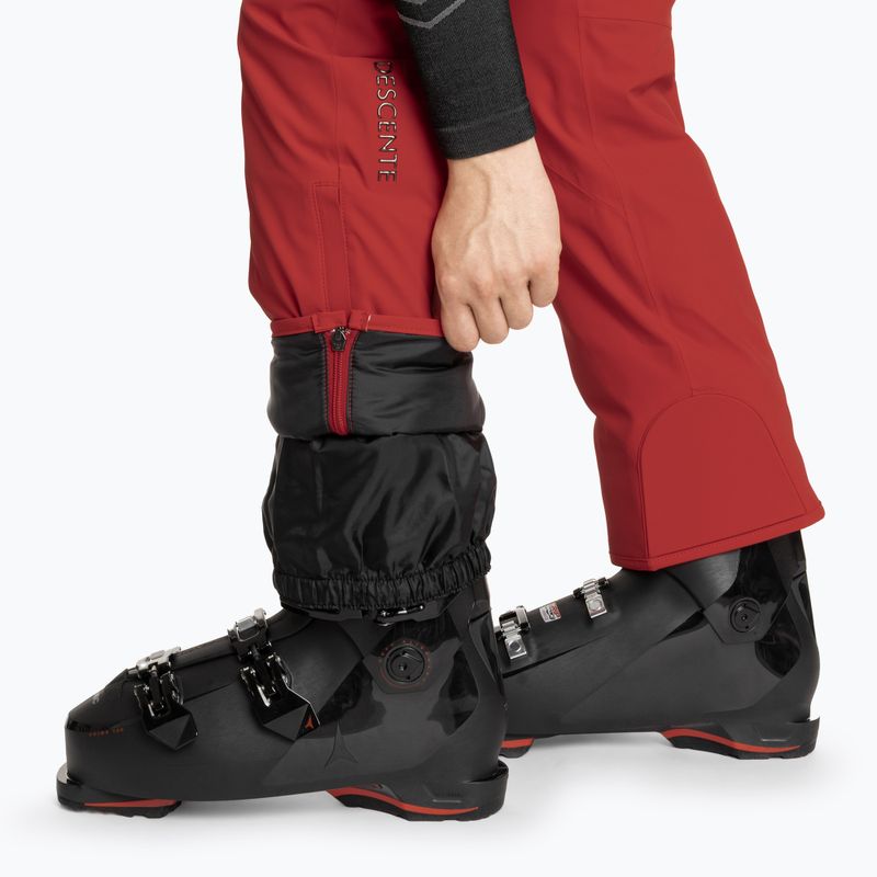 Штани гірськолижні чоловічі Descente Swiss electric red 8