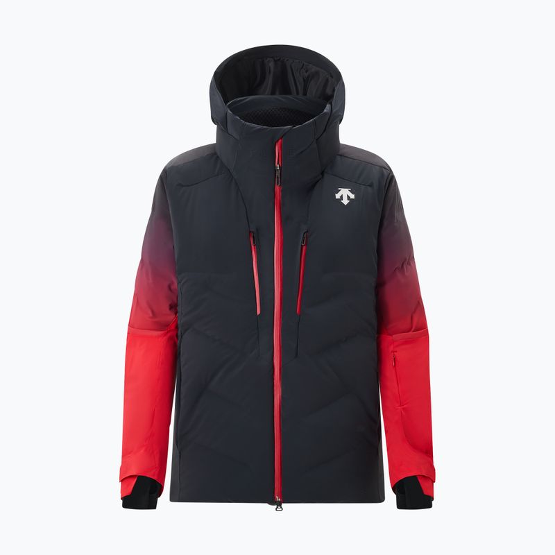 Куртка гірськолижна чоловіча Descente Hybrid Down black/ electric red