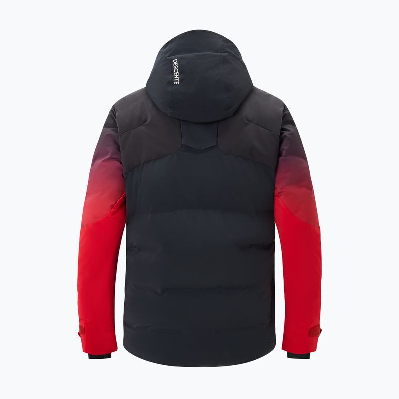 Куртка гірськолижна чоловіча Descente Hybrid Down black/ electric red 2
