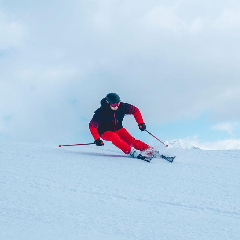 Куртка гірськолижна чоловіча Descente Hybrid Down black/ electric red 3