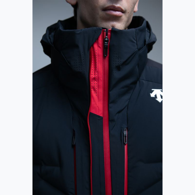 Куртка гірськолижна чоловіча Descente Hybrid Down black/ electric red 6