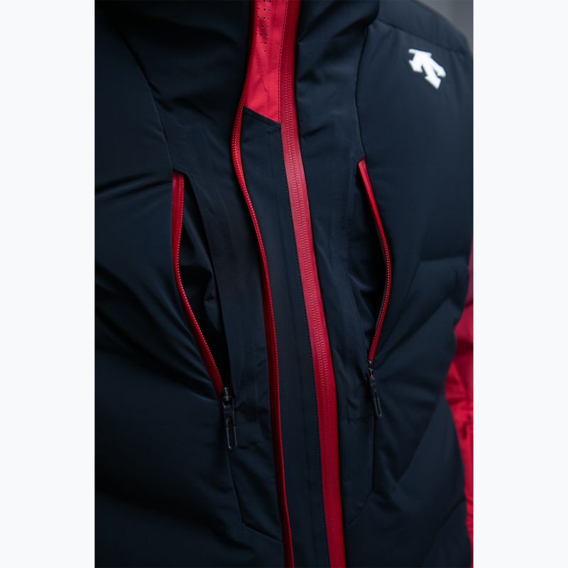 Куртка гірськолижна чоловіча Descente Hybrid Down black/ electric red 7