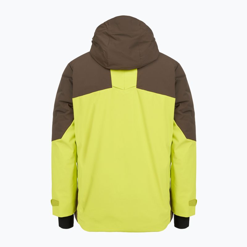 Куртка гірськолижна чоловіча Descente Hybrid Rip Down giant yellow 2