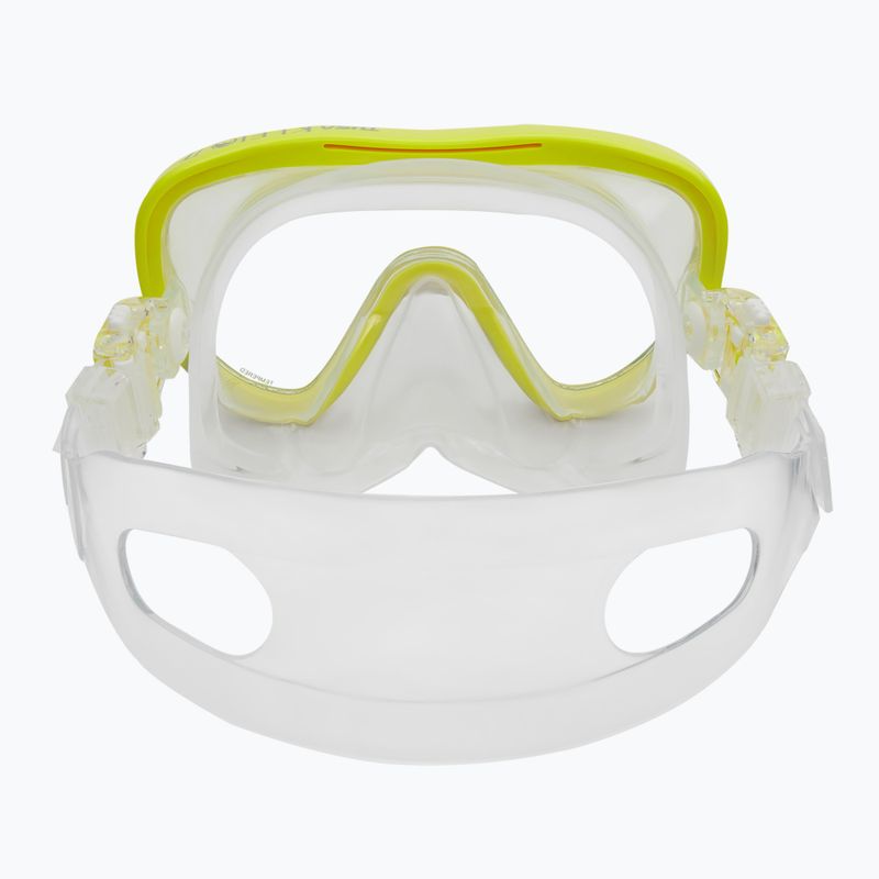 Маска для дайвінгу / підводного плавання TUSA Kleio Ii Mask жовто-безбарвна M-111 5