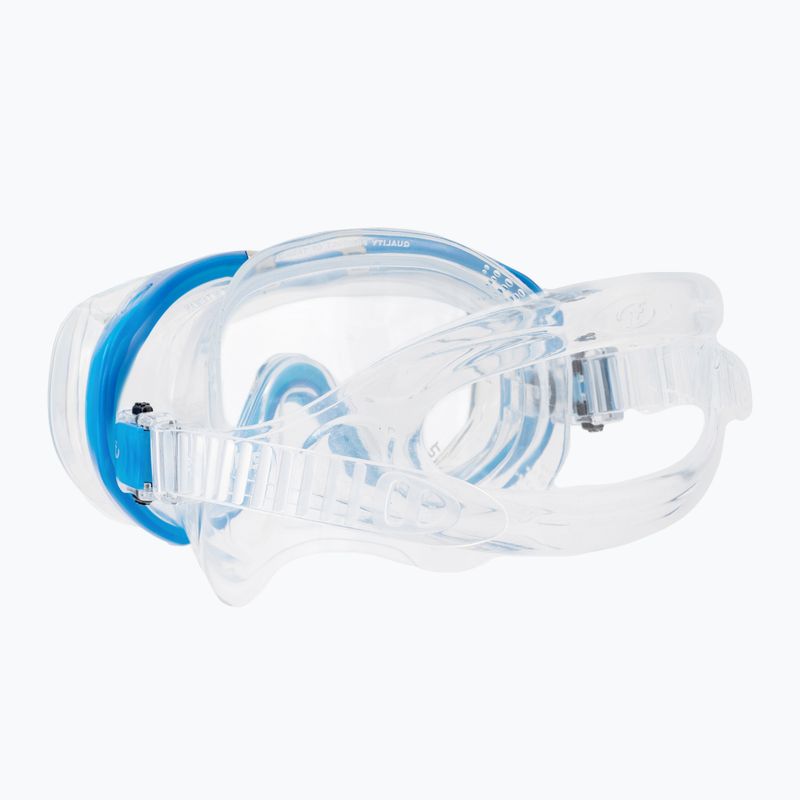 Маска для дайвінгу TUSA Tri-Quest Fd  Blue and Clear M-3001 4
