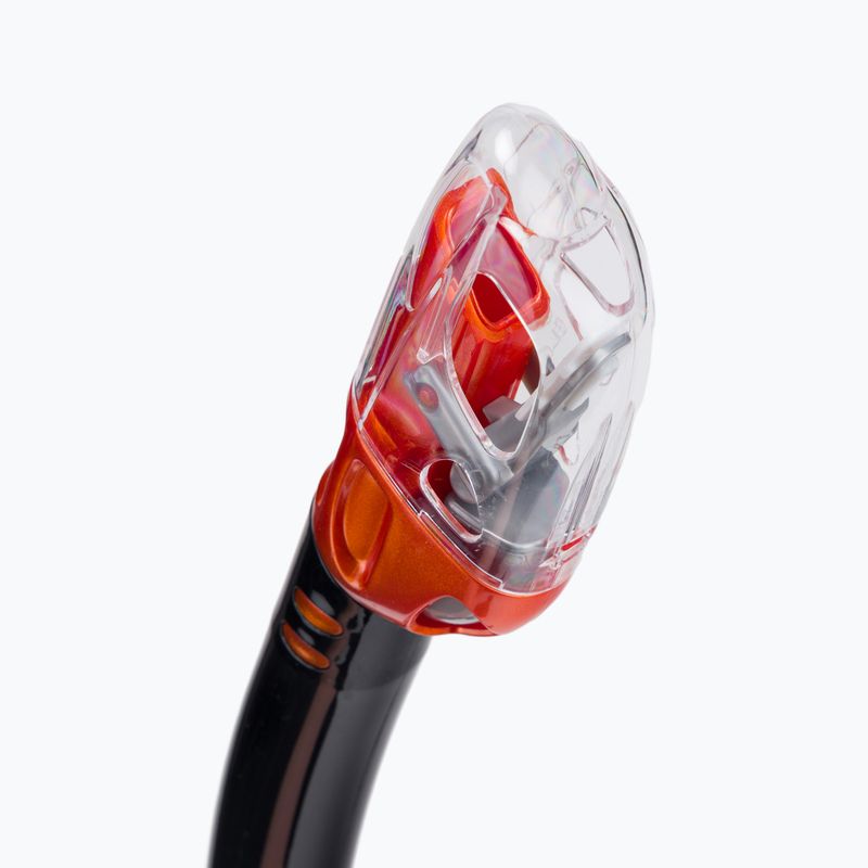 Трубка для дайвінгу TUSA Hyperdry Elite 2 Snorkel чорно-оранжева SP-0101 2