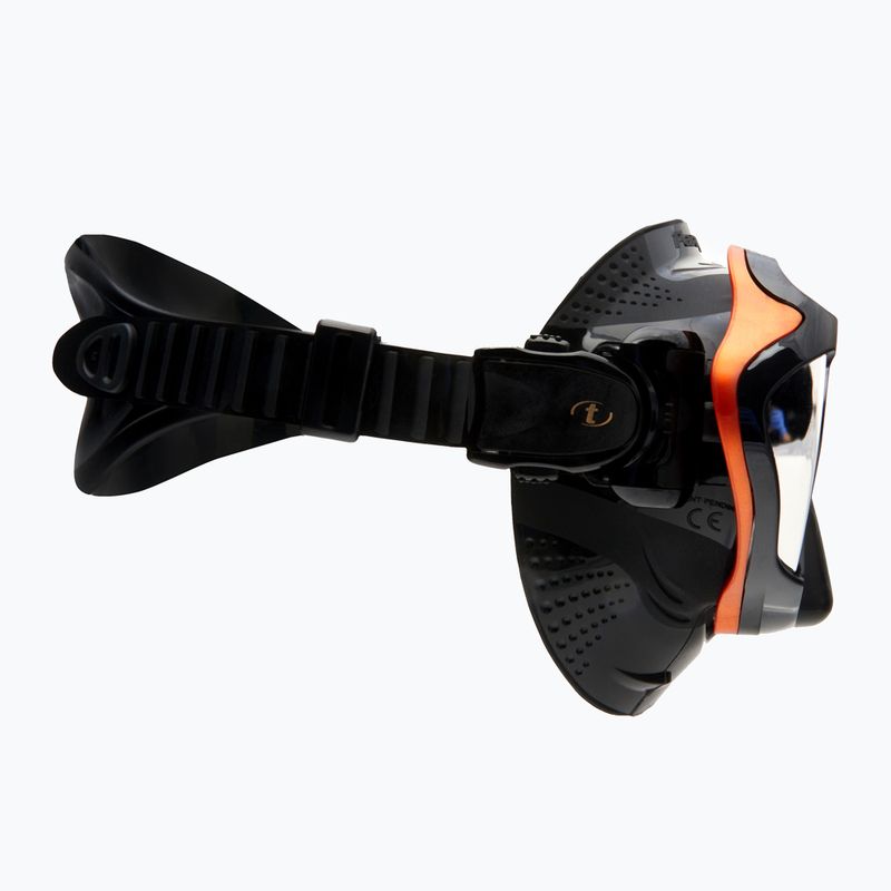Маска для дайвінгу / підводного плавання TUSA Paragon S Mask чорно-оранжева M-1007 3