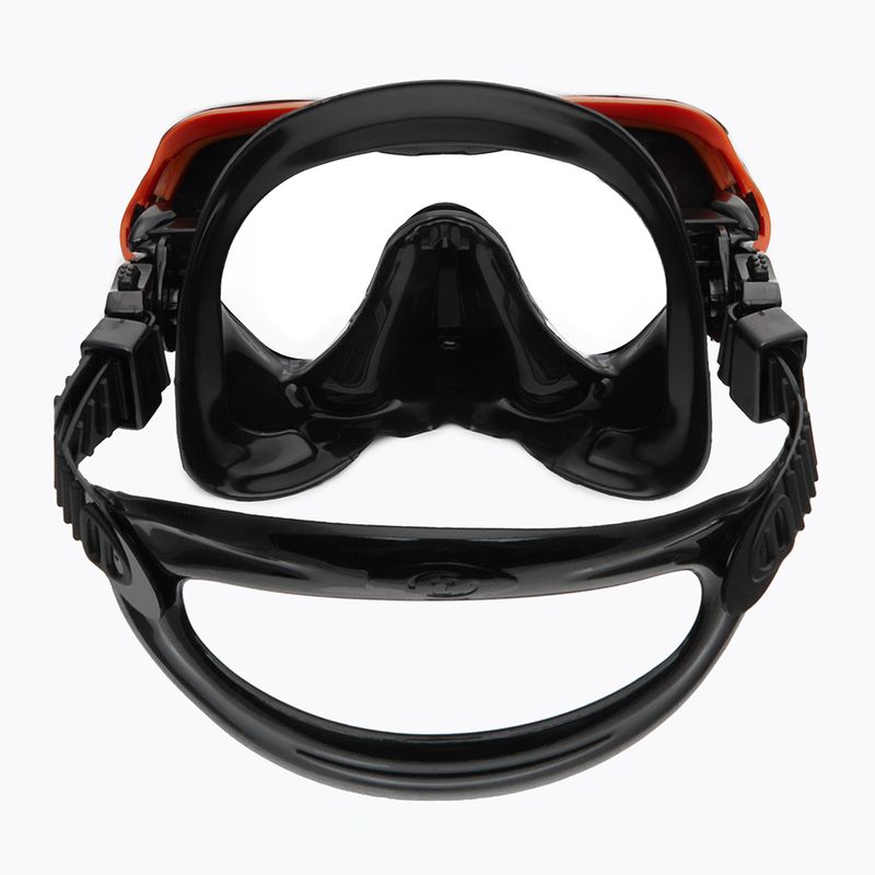 Маска для дайвінгу / підводного плавання TUSA Paragon S Mask чорно-оранжева M-1007 5