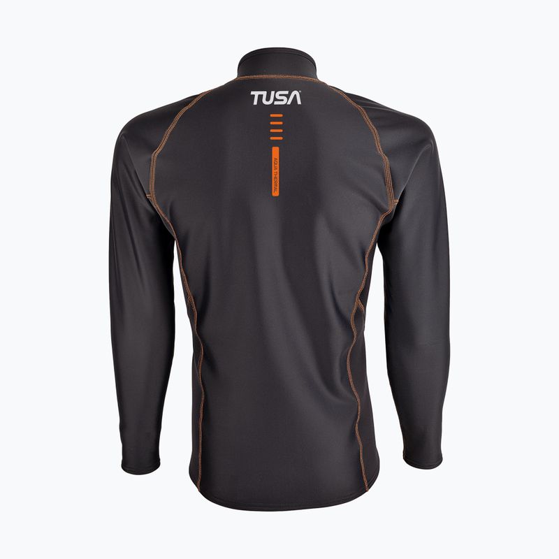 Лонгслів для плавання чоловічий TUSA Rashguard Thermal black 2