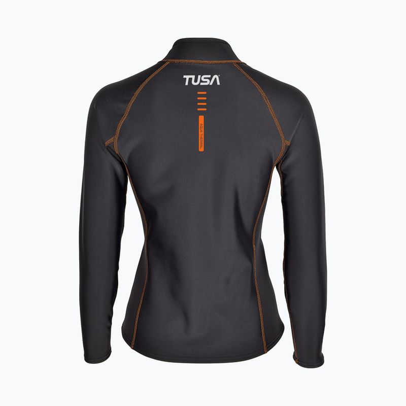Лонгслів для плавання жіночий TUSA Rashguard Thermal black 2