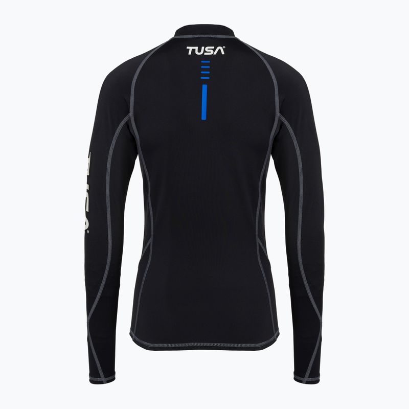 Лонгслів для плавання жіночий TUSA Black rashguard 2