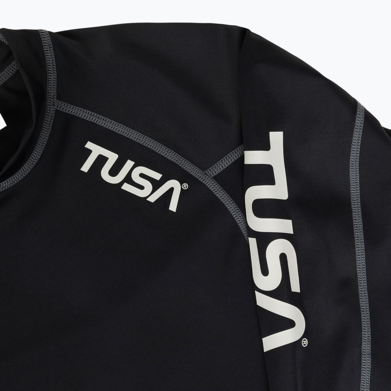 Лонгслів для плавання жіночий TUSA Black rashguard 3