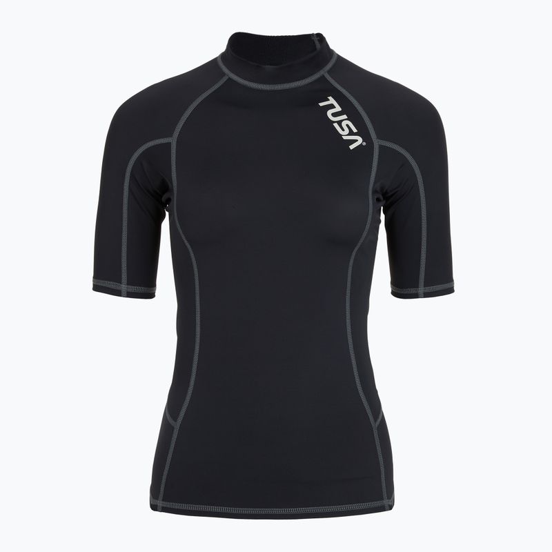 Футболка для плавання жіноча TUSA Black rashguard