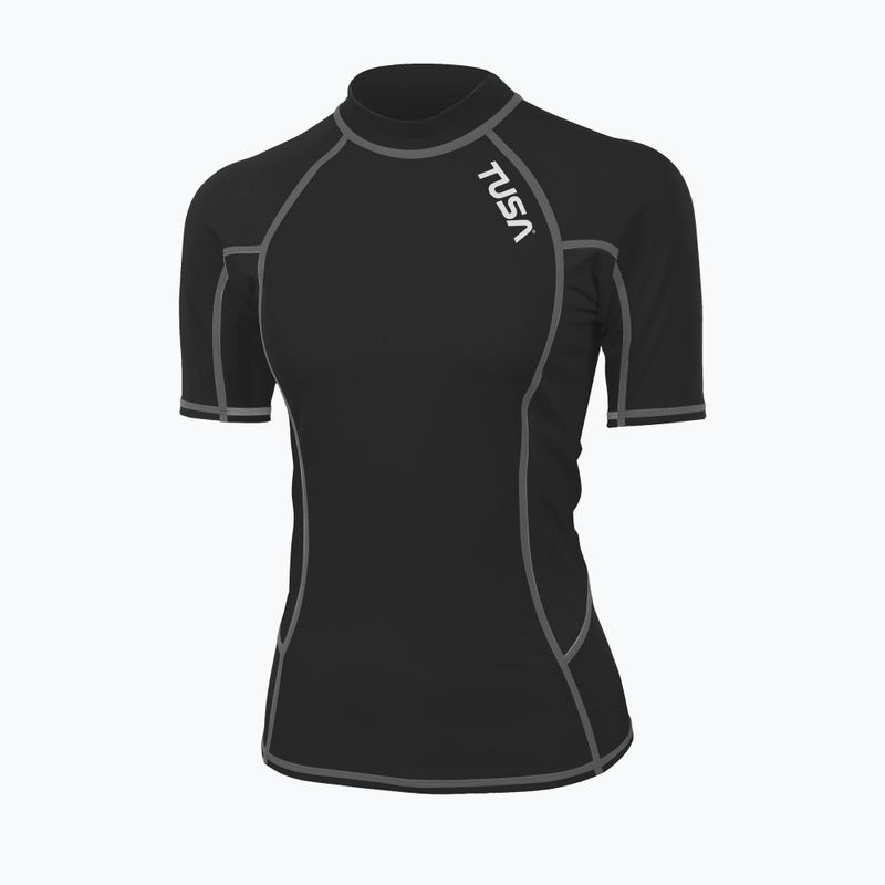Футболка для плавання жіноча TUSA Black rashguard