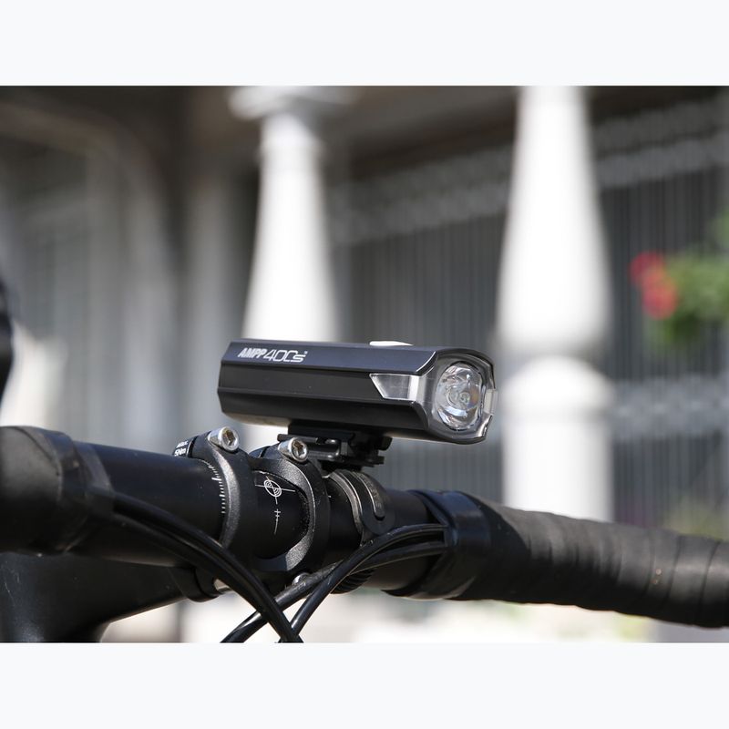 Ліхтар велосипедний передній Cateye AMPP 400S HL-EL084SRC black 2