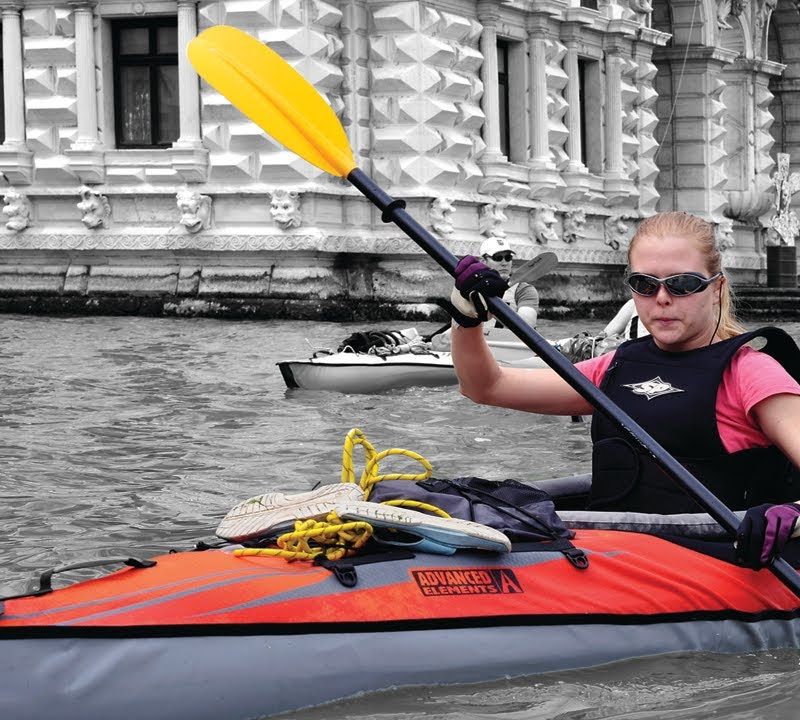 Байдарка надувна для 1 особи Advanced Elements AdvancedFrame red/gray 14