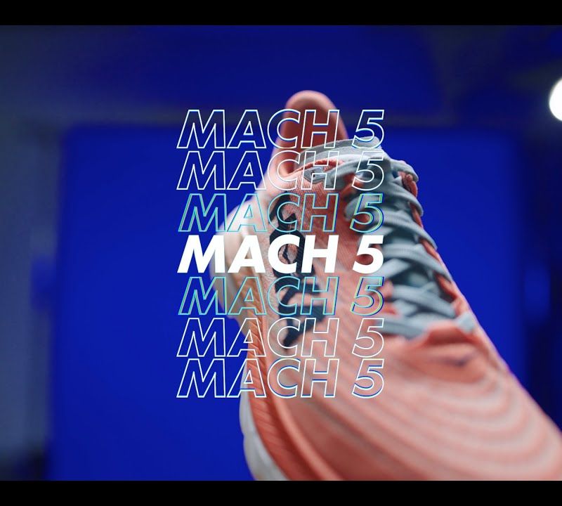 Кросівки для бігу жіночі HOKA Mach 5 блакитно-жовті 1127894-CEPR 13