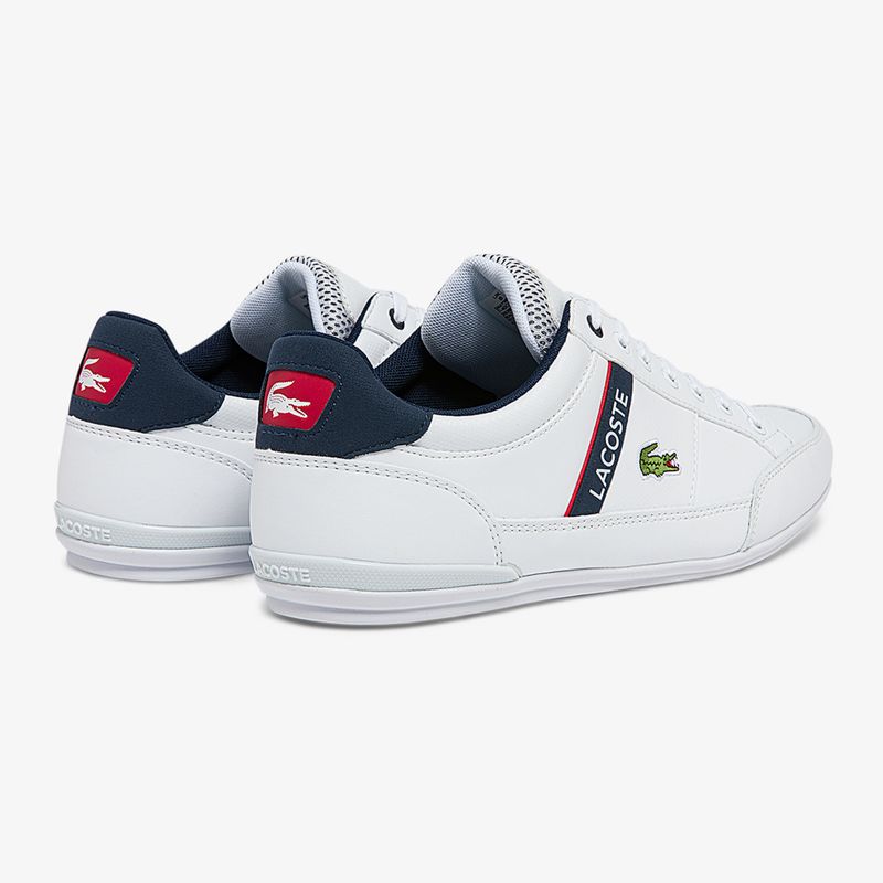 Кросівки чоловічі Lacoste 40CMA0067 white/navy/red 10