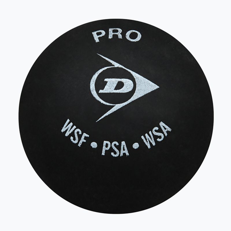 М'ячі для сквошу Dunlop Pro 2 yellow dots 3 шт. black 3