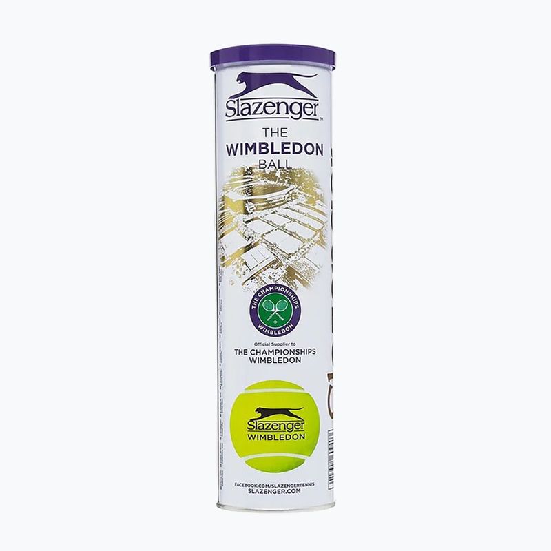 Тенісні м'ячі Slazenger Wimbledon 4 шт. жовті 340940 2