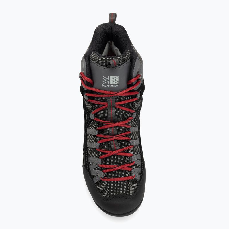 Черевики трекінгові чоловічі Karrimor Spike Mid 3 black/red 5