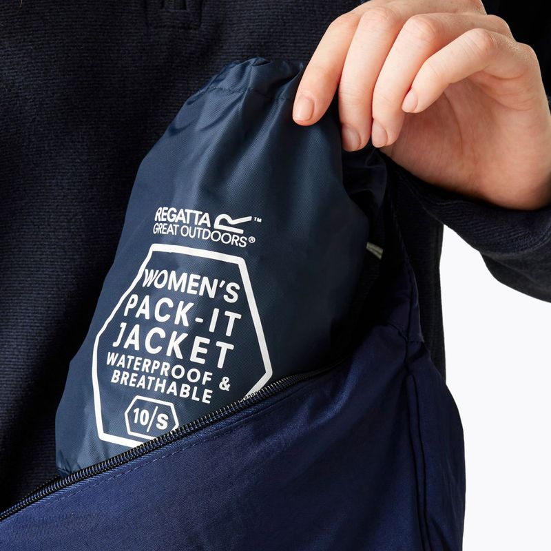 Жіноча водонепроникна куртка REGATTA Pack-It III midnight 6