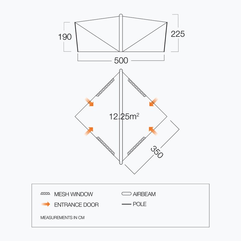 Навіс для намету Vango Trigon AirHub moroccan blue 6