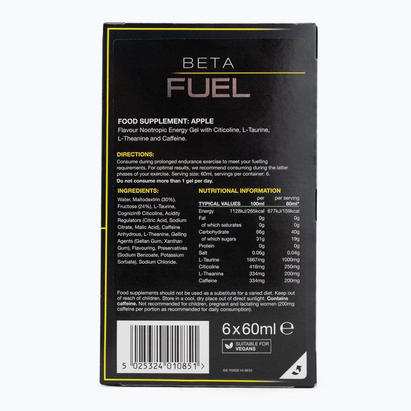 Набір енергетичних гелів Science in Sport Beta Fuel Energy + Nootropics 6 x 60 ml apple 2