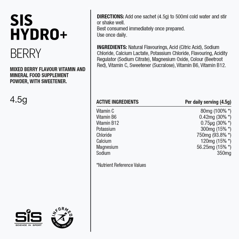 Ізотонічний напій у порошку Science in Sport GO Hydro+ 6 x 4,5 g berry 2