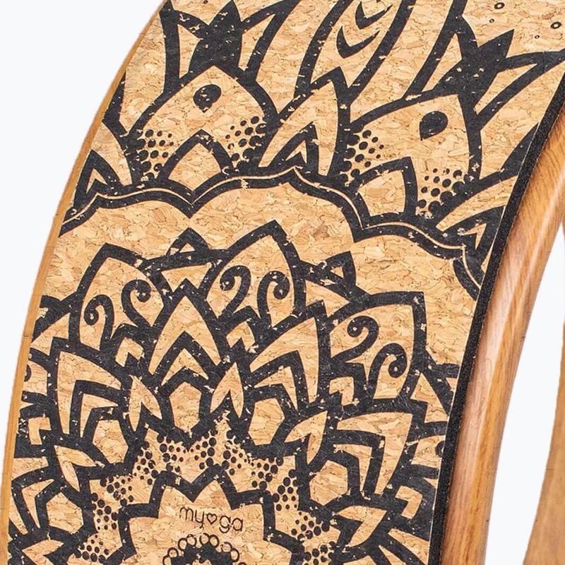 Обруч для йоги Myga Brown mandala 3